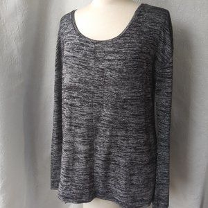 Banana Republic | Black and Gray Long Sleeve Knit Tunic | S